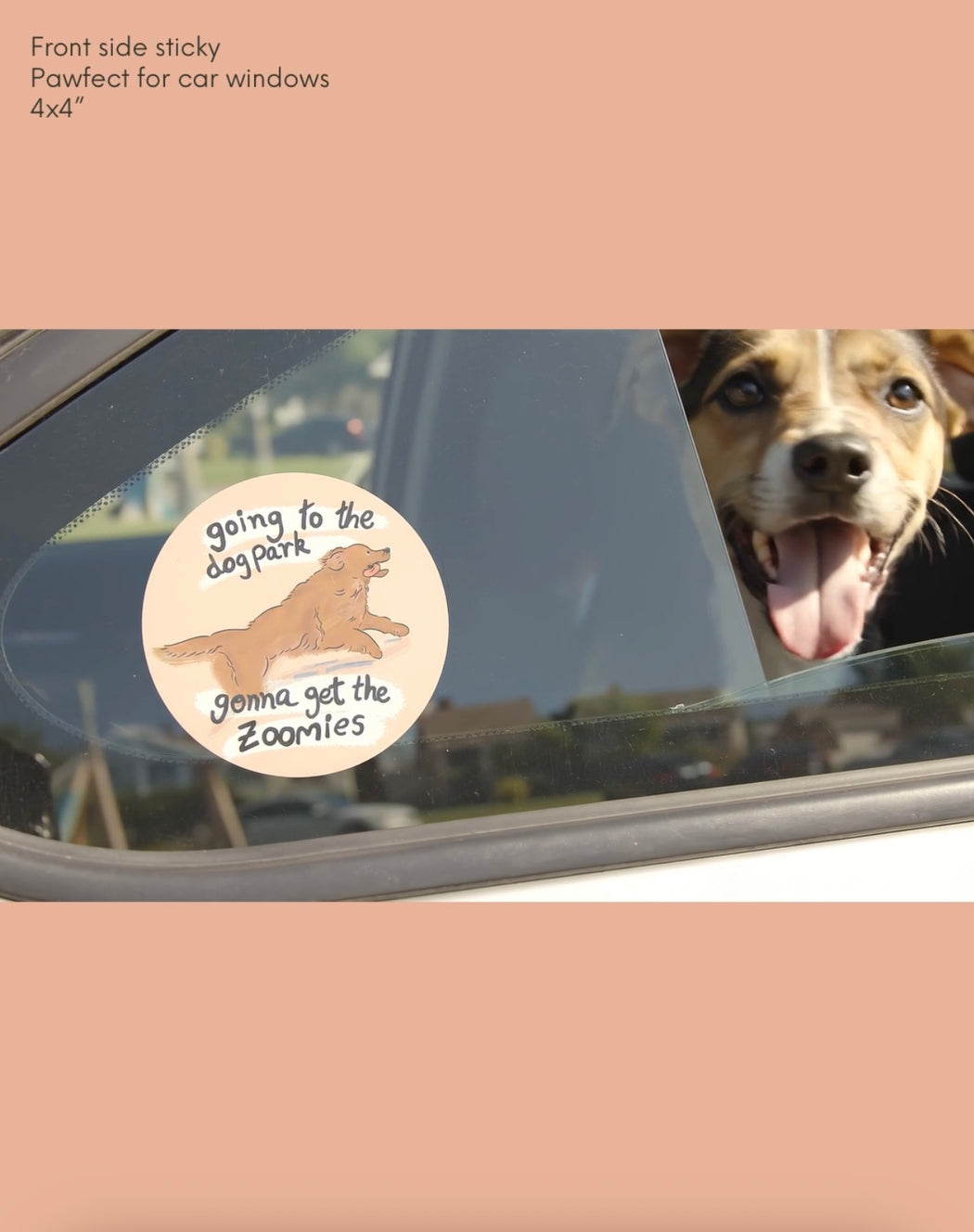 Sticker : Going to the dog park gonna get the zoomies