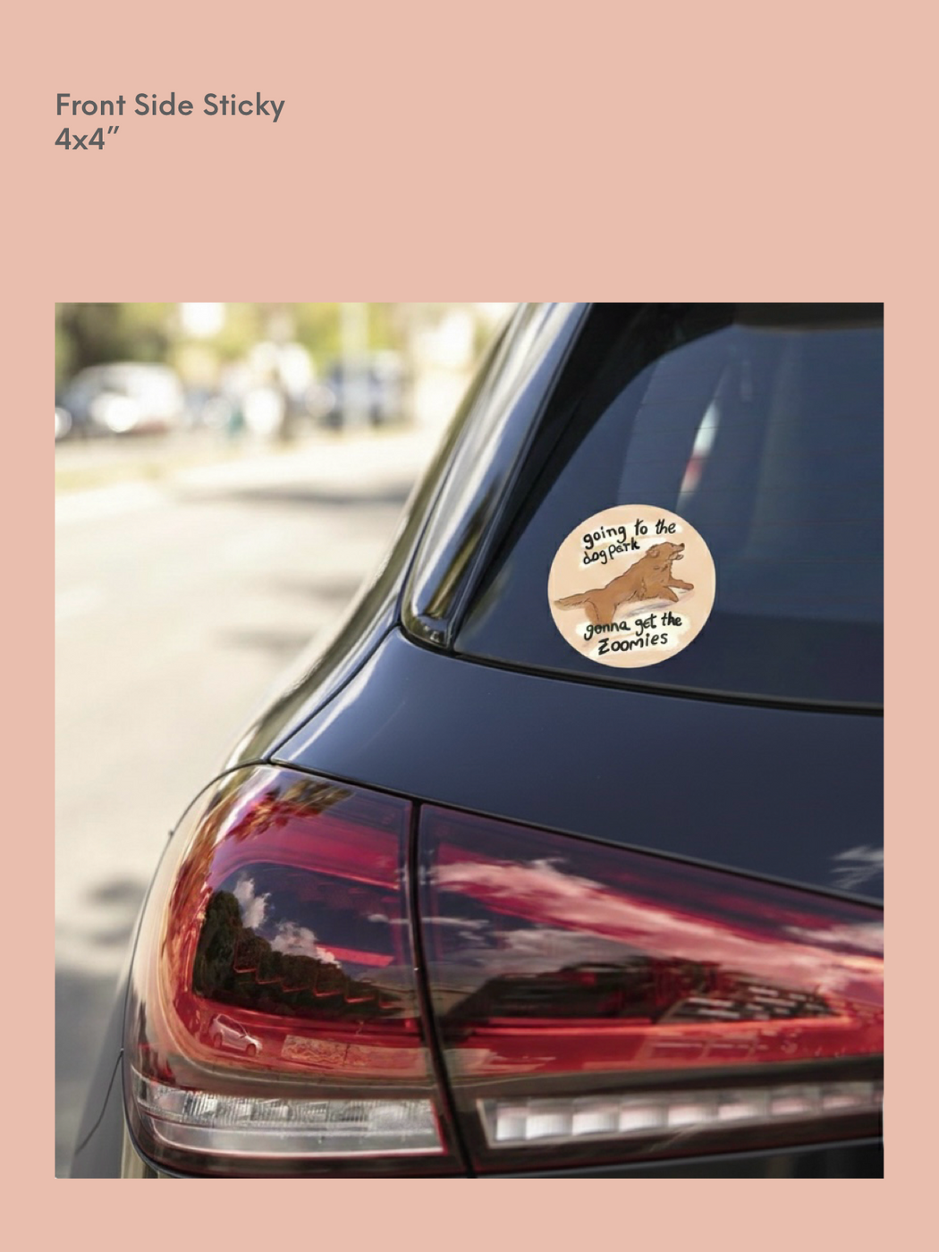 Sticker : Going to the dog park gonna get the zoomies